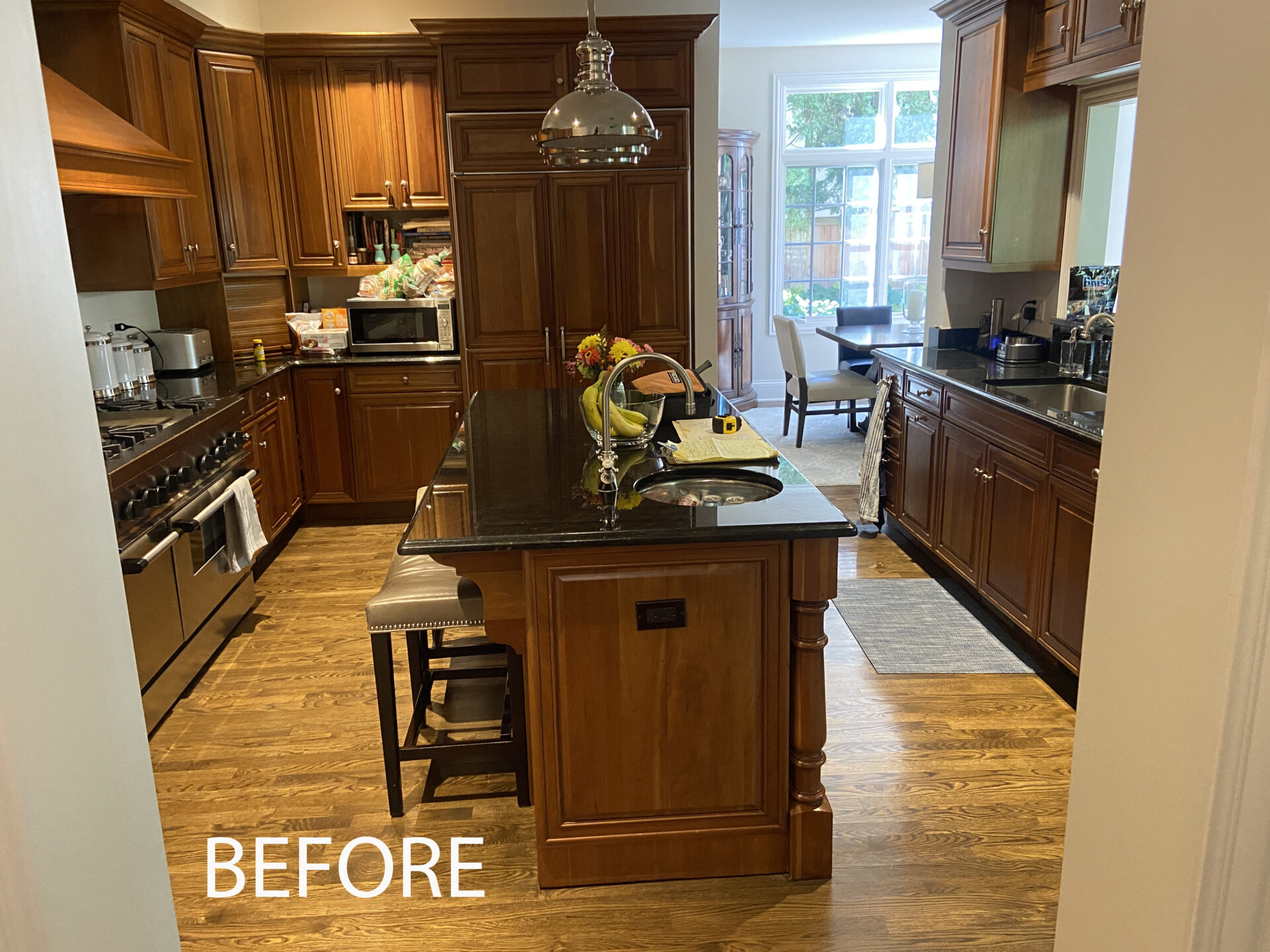 Before kitchen photo before wall removed