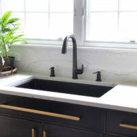 Black kitchen sink