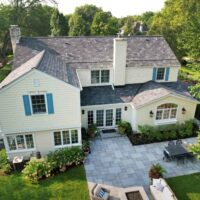 exterior of back of home addition to add new kitchen