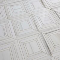 Heated floor with porcelain tile