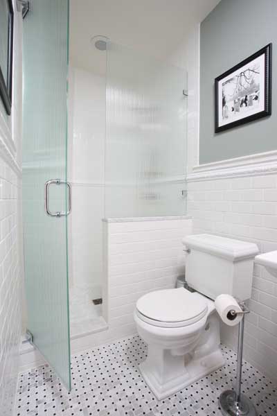 First floor bathroom in vintage home