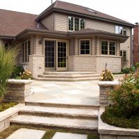 Exterior of a kitchen addition