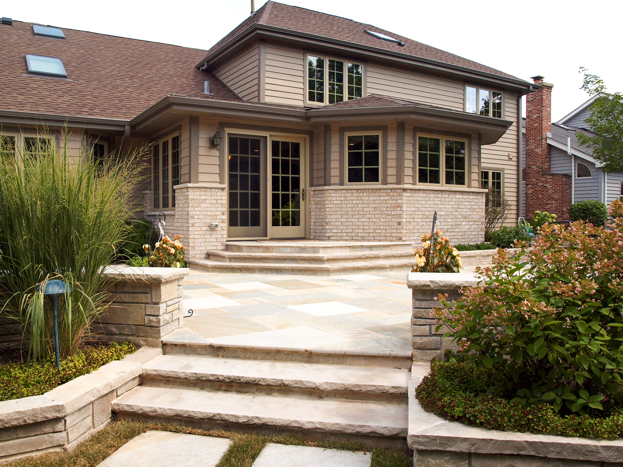 Exterior of a kitchen addition