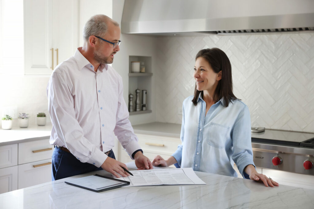 Normandy Designer Vince Weber with homeowner