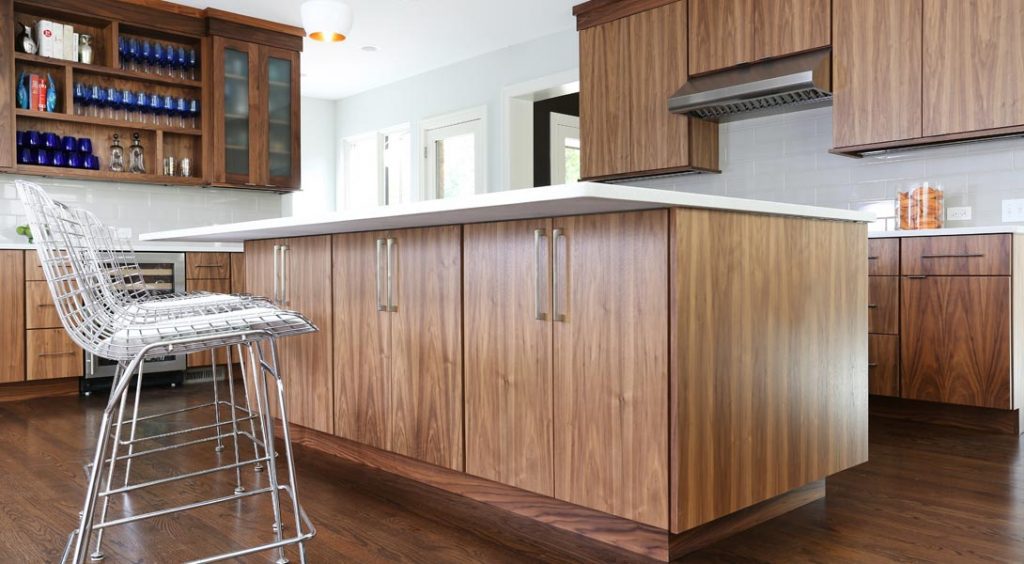additional cabinetry storage under the kitchen island
