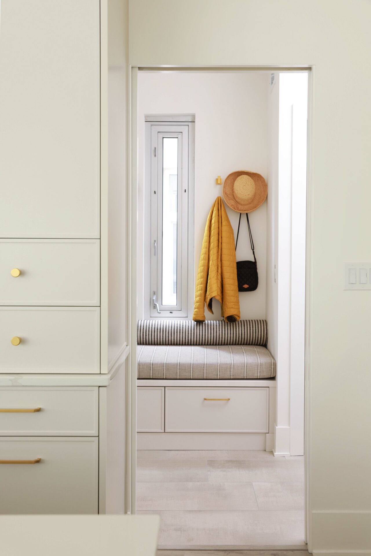 Mudroom beside the kitchen