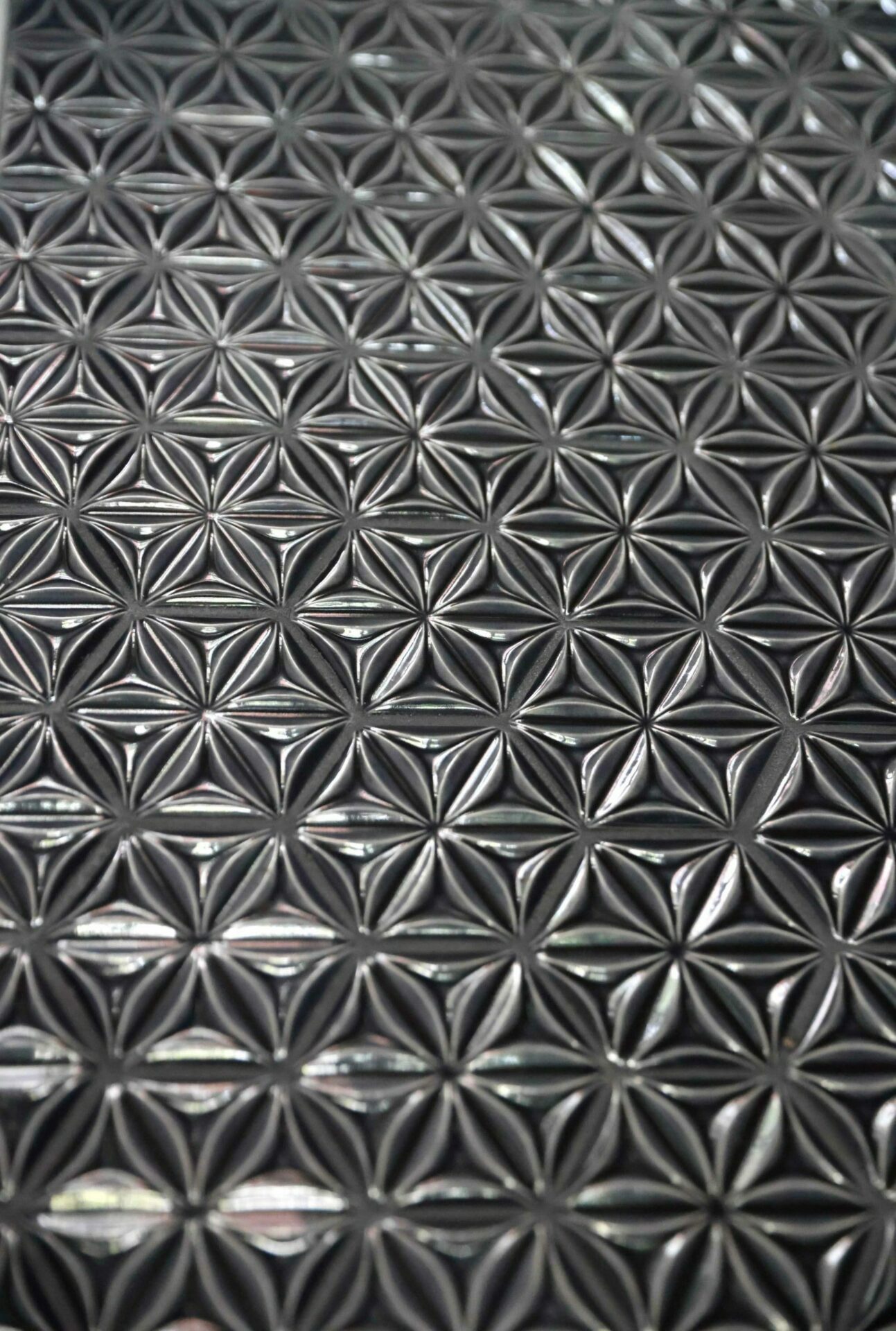 navy blue textured backsplash tile